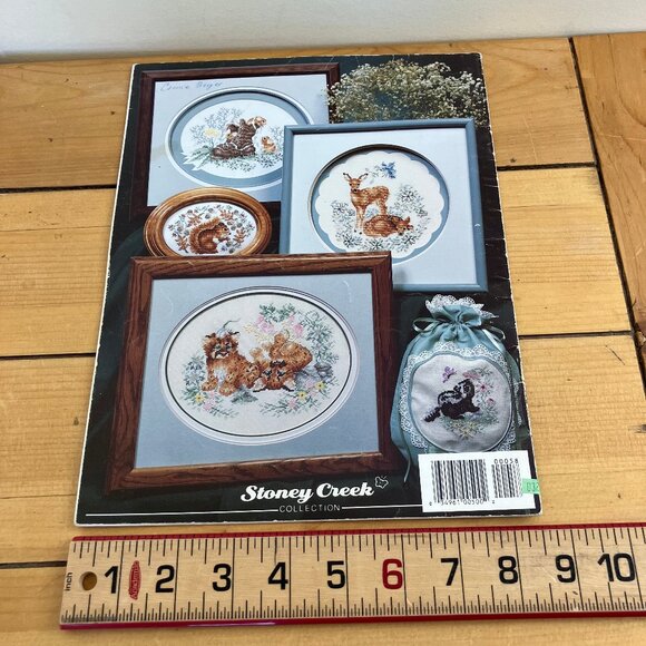 Babes of the Woods Cross Stitch Embroidery Pattern Book Vintage Stoney Creek #58 - Picture 5 of 5
